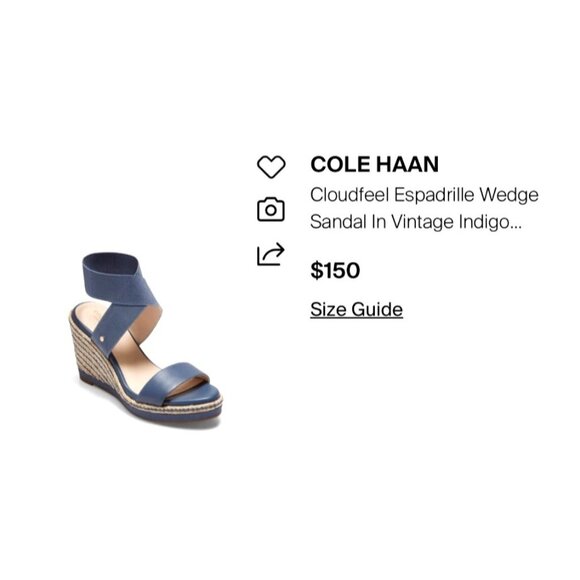 Cole Haan Cloud Feel Espadrille Wedge Sandals Size 9 NEW - Picture 14 of 14